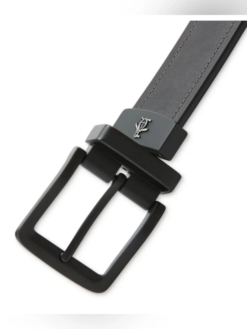 Original Penguin Men's Contrast Stitch Reversible Belt Black Size 38 MSRP $59.50